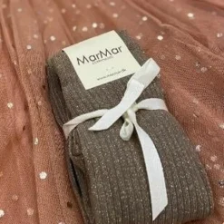 Poespas Sokken & Maillots^Maillot met glitter | Elm bruin | MarMar Copenhagen