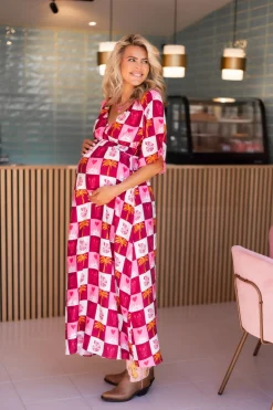 DAMES Studio Poespas Jurken^Maxi dress Kim   | Multicolor | Je m鈥檃ppelle x Poespas