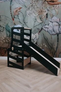 Poespas Houten Speelgoed | Educatief Speelgoed^Modulair kidsmeubel | Keukenkruk | Bureau | Glijbaan