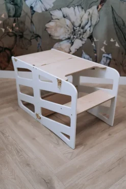 Poespas Houten Speelgoed | Educatief Speelgoed^Modulair kidsmeubel | Keukenkruk | Bureau | Glijbaan