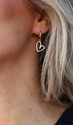 DAMES WAUW Fashion Sieraden^Oorbellen lots of love | Goud