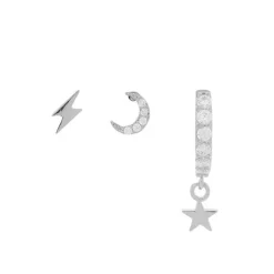 DAMES Orelia Sieraden^Oorbellen set Juna | Silver/gold |