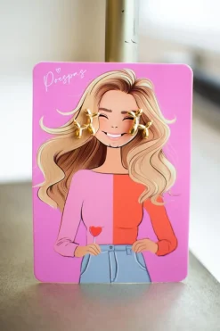 DAMES Studio Poespas Sieraden | Snøpskes^Oorbellen snoepdog | Goud |