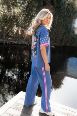 DAMES Studio Poespas Co-ords | Snøpskes^Oversized T-shirt Urban Stars | Multicolor |