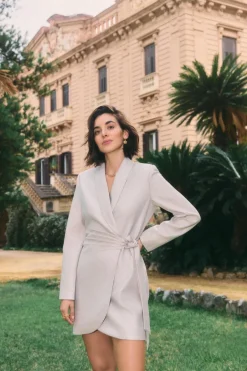 DAMES JOSH V Jurken^Overslagjurk Bonita | Silver |