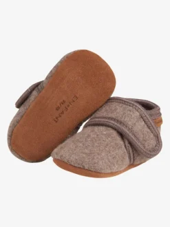 En Fant Schoenen & Slofjes^Pantoffels wol | Walnut |