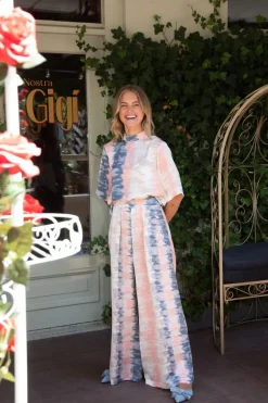 DAMES Studio Amaya Co-ords | Broeken^Pants Ella | Print pink |