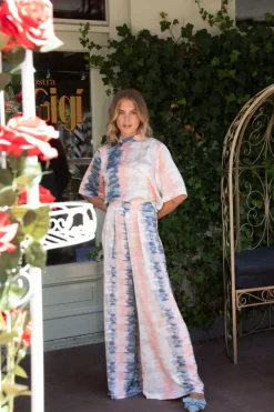 DAMES Studio Amaya Co-ords | Broeken^Pants Ella | Print pink |