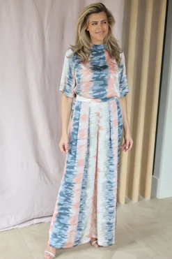 DAMES Studio Amaya Co-ords | Broeken^Pants Ella | Print pink |