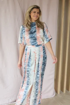 DAMES Studio Amaya Co-ords | Broeken^Pants Ella | Print pink |