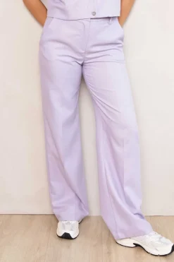 DAMES Freebird Co-ords | Broeken^Pants Lolani | Lilac crocus |