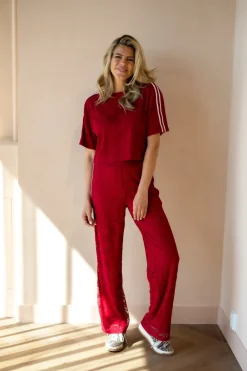 DAMES Refined Department Co-ords | Broeken^Pants Nova | Bordeaux |