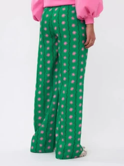 DAMES Ydence Co-ords | Broeken^Pants Veerle | Green print |