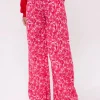 DAMES Ydence Co-ords | Broeken^Pants Veerle | Pink flower |