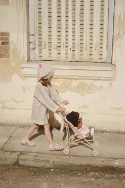 Konges Slojd Poppen & Accessoires^Poppenbuggy | Lacy pink | 3+ jaar |