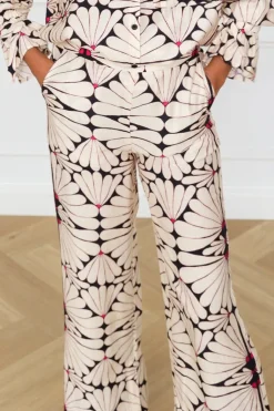 DAMES Refined Department Co-ords | Broeken^Printed pants Novel | Flower |