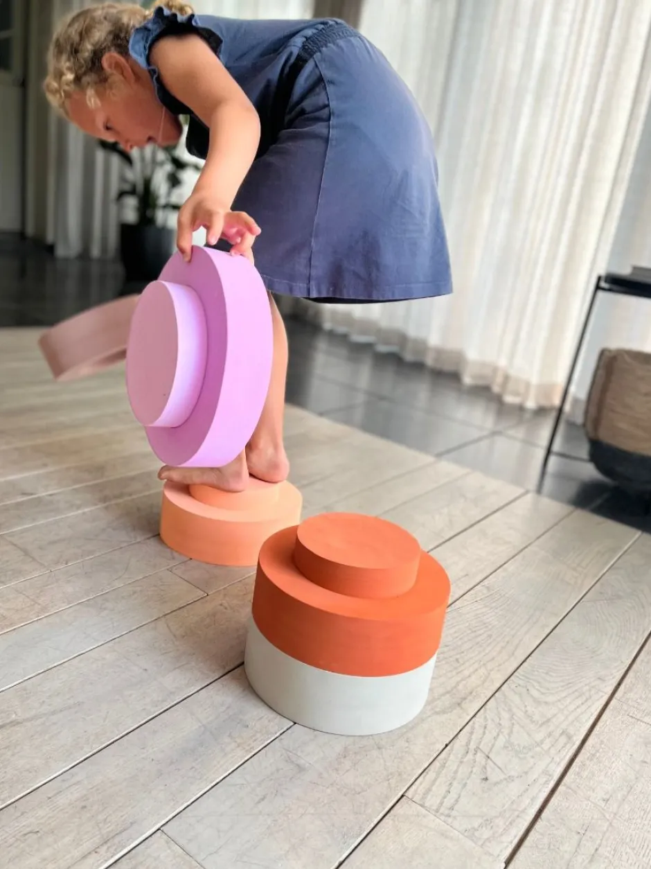 Moes Play Decoraties & Accessoires^Rainbow chair earth | 5 stuks | Open ended speelgoed |