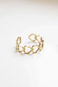 DAMES WAUW Fashion Sieraden^Ring hearts | Goud