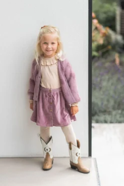 DAMES Navy Natural Rokken | Rokken^Rok Vieve | Mauve velvet |