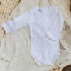 Poespas Rompers^Romper Coco | Kanten kraagje wit | Lange mouwen | Babidu