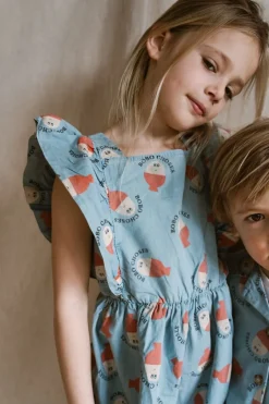 DAMES Bobo Choses Jurken & Salopettes | Jurken^Ruffle dress Morning egg all over |