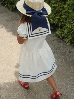 DAMES Konges Slojd Jurken & Salopettes | Jurken^Sailor dress Allie gots | Optic white |