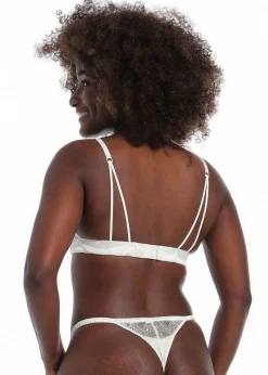 DAMES MAGIC Bodyfashion Lingerie^Satin lace bralette | Ivory |