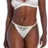 DAMES MAGIC Bodyfashion Lingerie^Satin lace thong | Ivory |