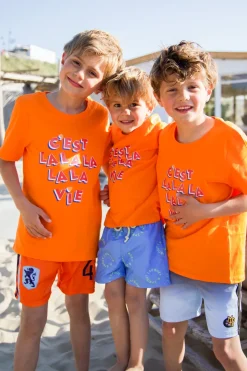DAMES Studio Poespas Shirts | Shirts^Shirt C'est La Vie kids | Orange |