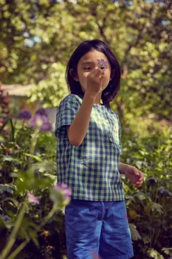 Wander u0026 Wonder Shirts^Shirt Henley | Sky check | Wander & Wonder