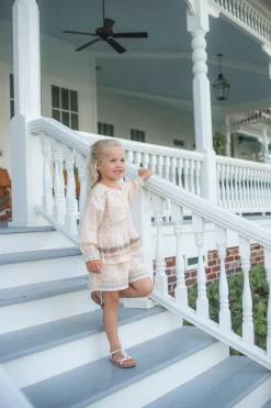 DAMES Baje Studio Co-ords | Co-ords^Short Ovaia embroidery | Rose salmon |