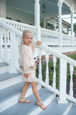 DAMES Baje Studio Co-ords | Co-ords^Short Ovaia embroidery | Rose salmon |