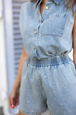 DAMES Studio Amaya Co-ords | Shorts^Short Sofia | Blue |