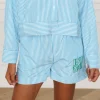 DAMES Refined Department Co-ords | Shorts^Short with stripes Davida | Turquoise |