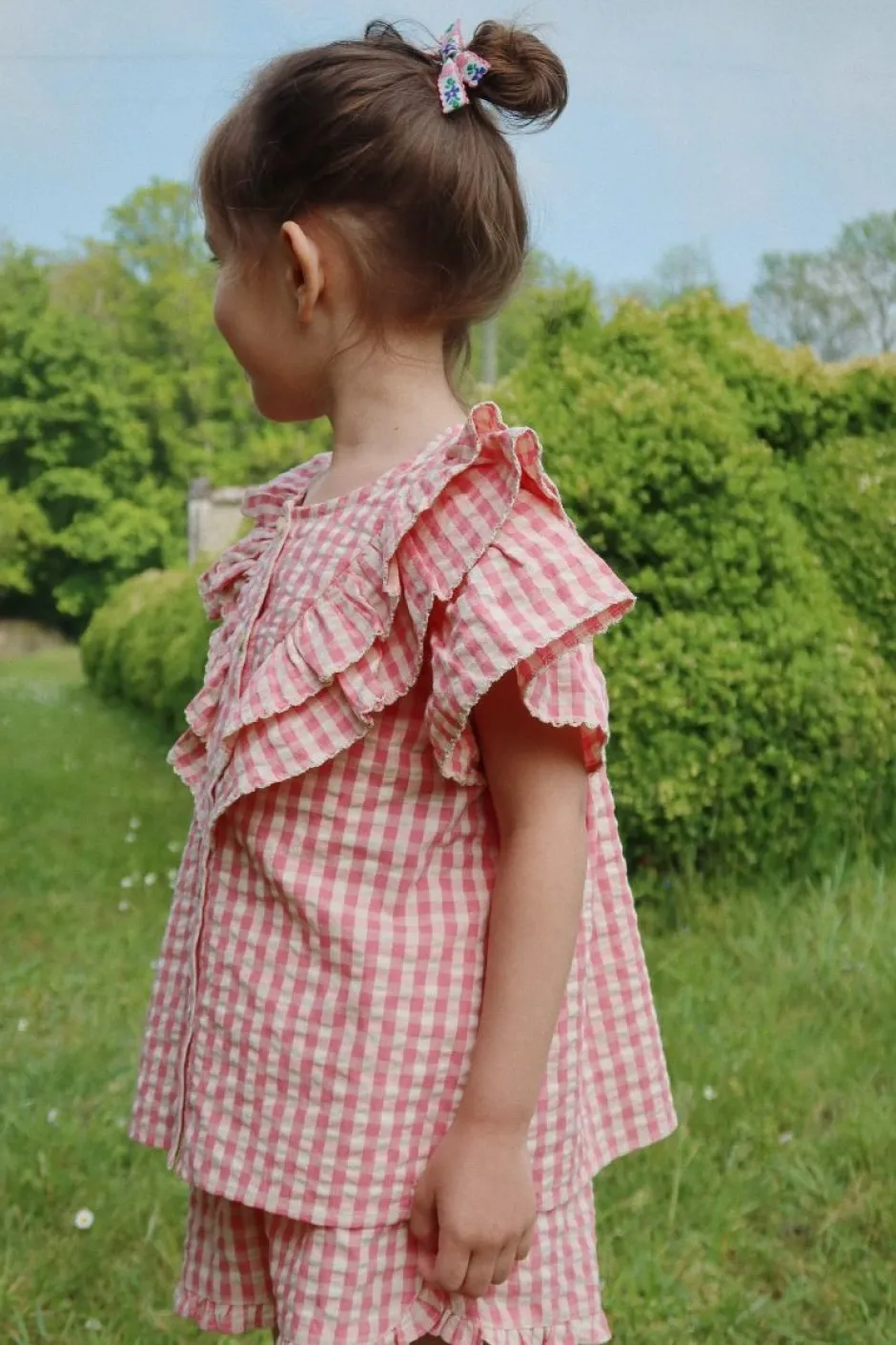 Konges Slojd Shorts^Shorts Kim frill gots | Flamingo plume check |