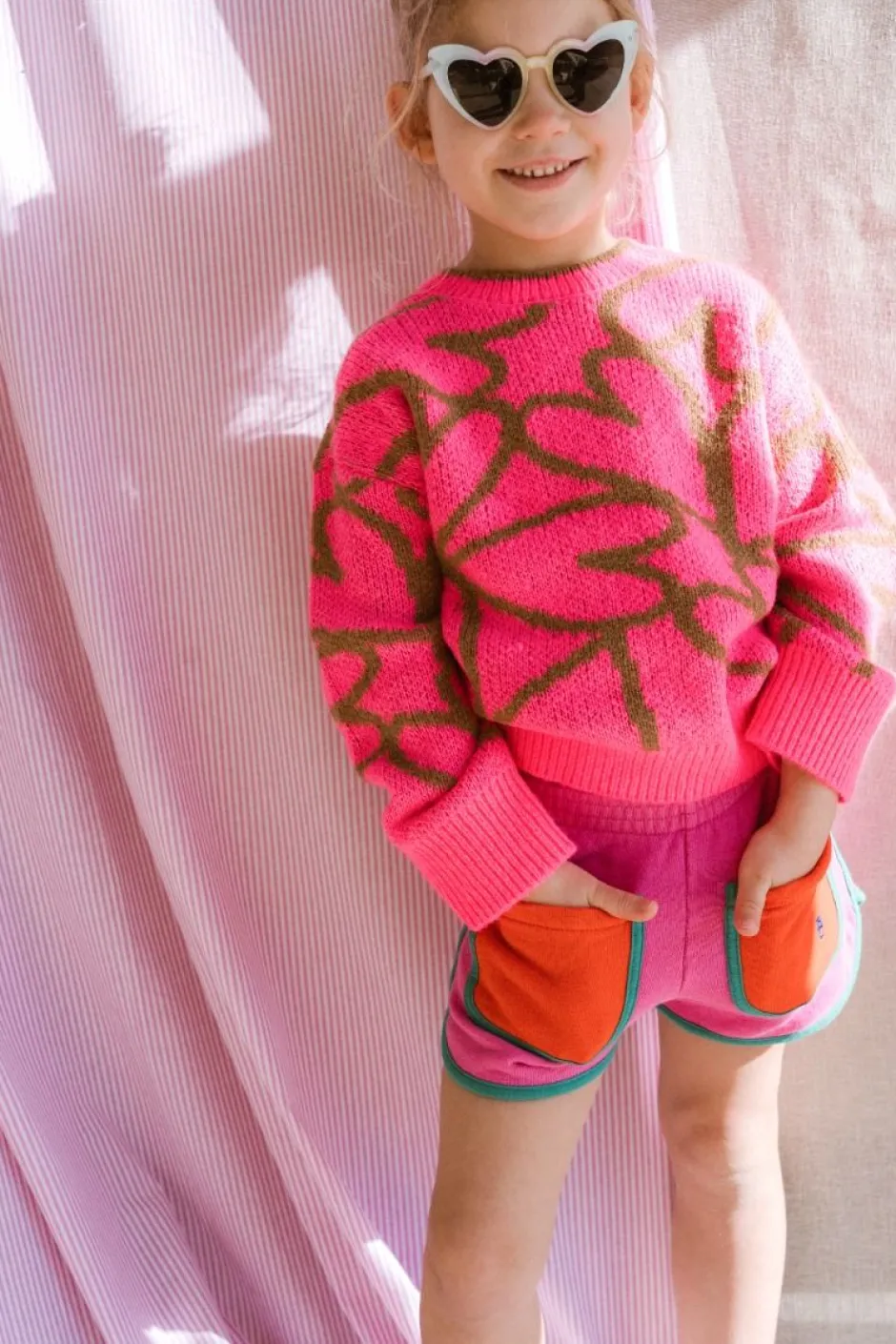 Bobo Choses Shorts^Shorts Pink color block |