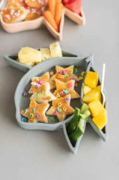 Konges Slojd Kinderservies^Silicone bordje lemon | Whale |