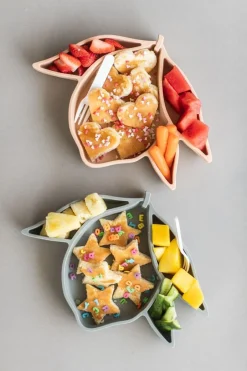 Konges Slojd Kinderservies^Silicone bordje lemon | Whale |