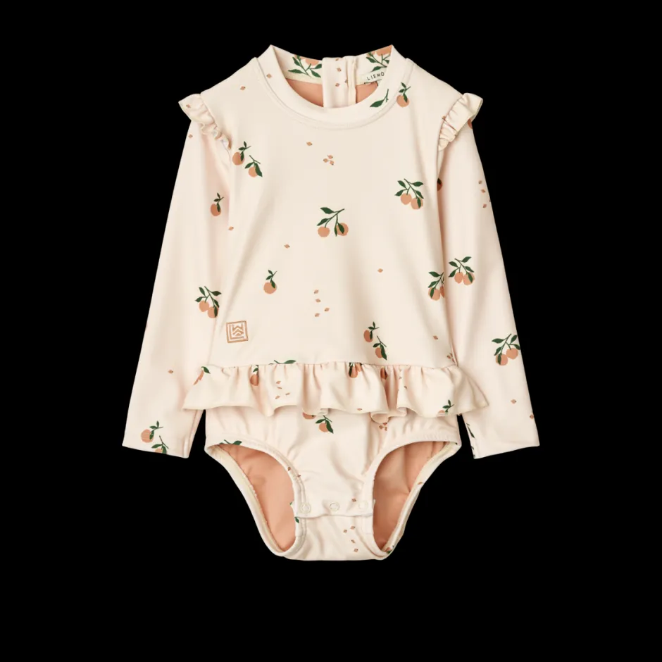 Liewood Zwemkleding | Zwemkleding^Sille baby printed swimsuit | Peach/sea shell |