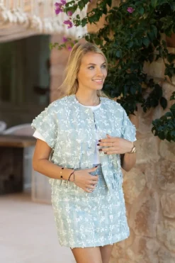 DAMES Freebird Rokken^Skirt Stefanie | Light blue |