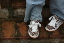 DAMES Poespas Sneakers^Sneaker Alysha | White/leopard suede | Steve Madden