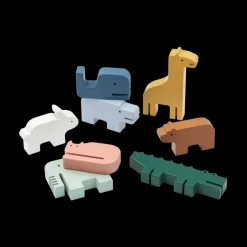 Liewood Educatief Speelgoed | Open Ended Speelgoed^Stackable animals Thorkild | Blue multi mix |