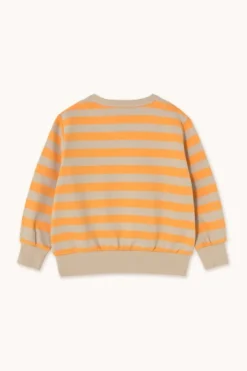 DAMES Tinycottons Co-ords | Co-ords^Stripes sweatshirt | Orange/dark vanilla |