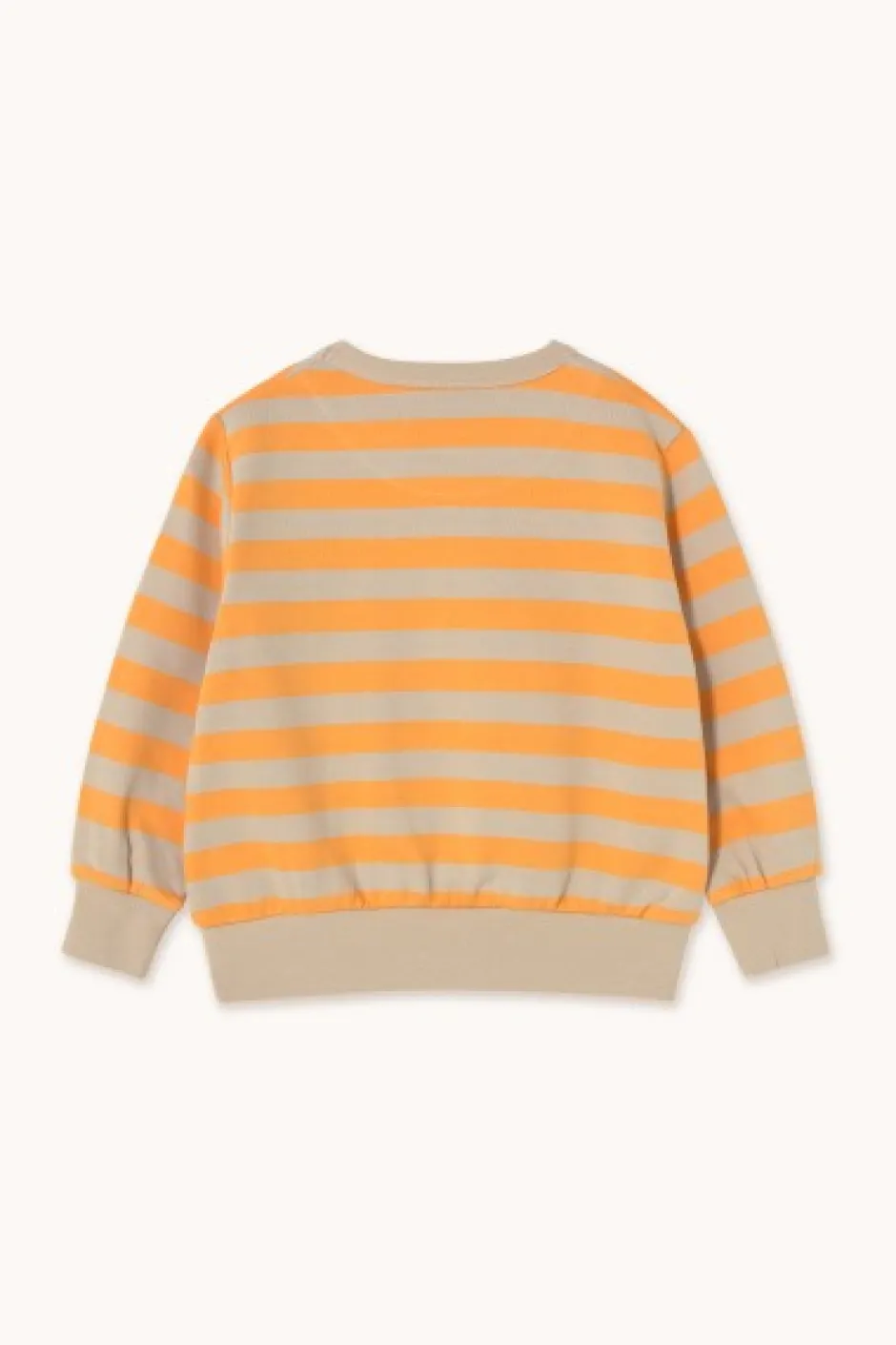DAMES Tinycottons Co-ords | Co-ords^Stripes sweatshirt | Orange/dark vanilla |