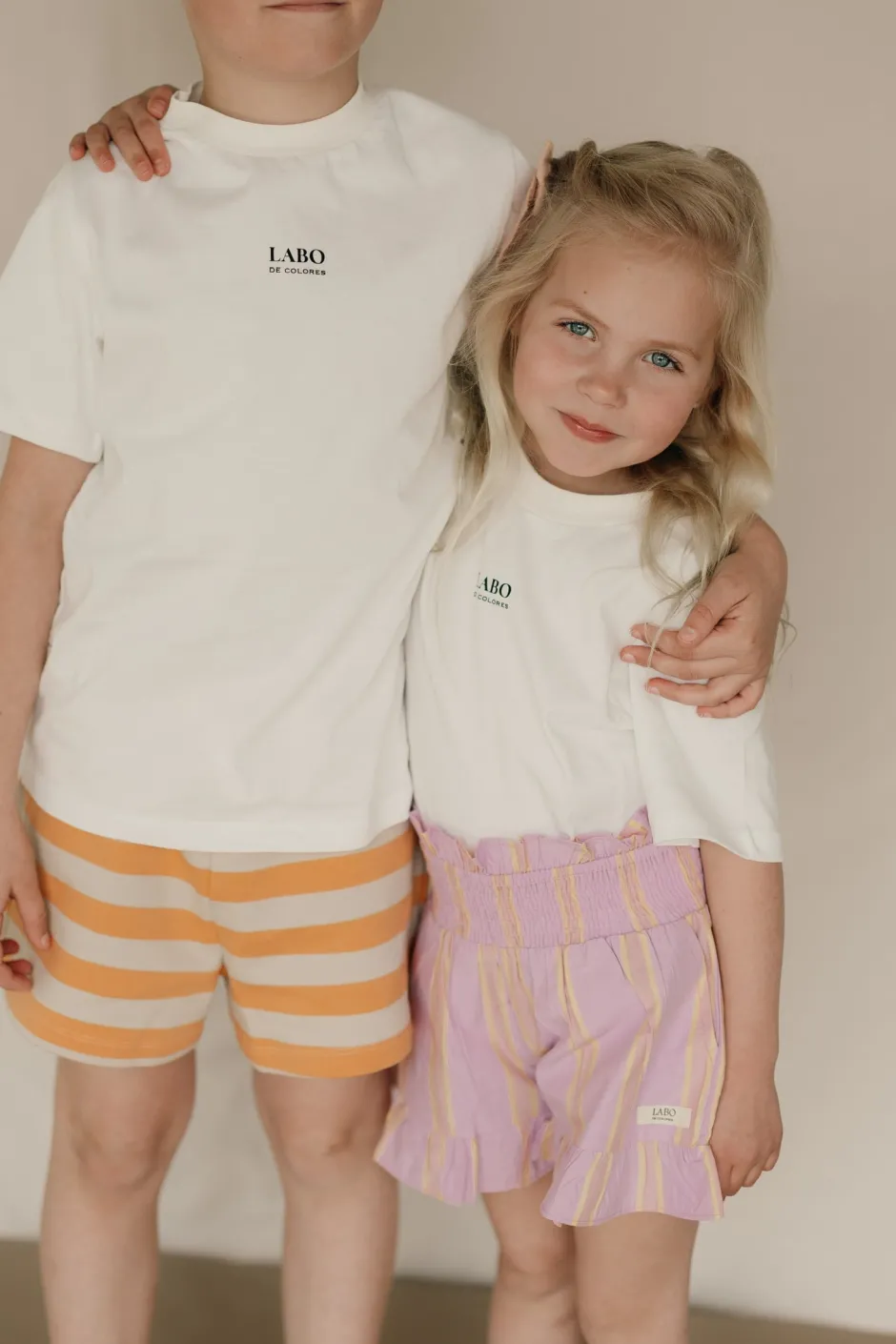 DAMES Tinycottons Co-ords | Co-ords^Stripes tiny short | Orange/dark vanilla |