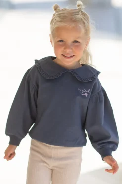 House of Jamie Truien & Vesten | Truien & Vesten^Sweater collar Balloon | Stardust blue |