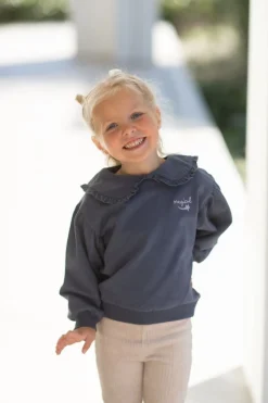 House of Jamie Truien & Vesten | Truien & Vesten^Sweater collar Balloon | Stardust blue |