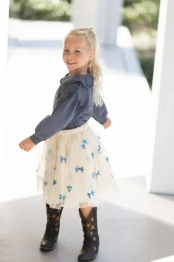 House of Jamie Truien & Vesten | Truien & Vesten^Sweater collar Balloon | Stardust blue |