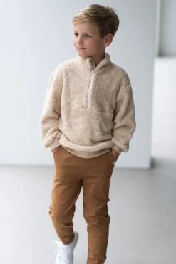 House of Jamie Truien & Vesten^Sweater met rits | Oatmeal |