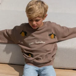 Konges Slojd Truien & Vesten^Sweatshirt Lou Gots | Lemon |